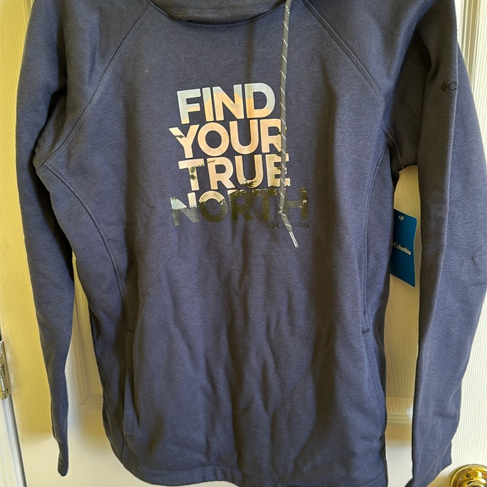 New Columbia sweatshirt.